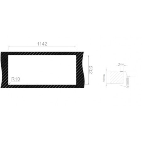 Kuchyňský dřez Sinks Xeron 1160 Duo, levý, 1,2 mm
