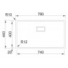 Kuchyňský dřez Sinks Box 780 FI 1,0 mm