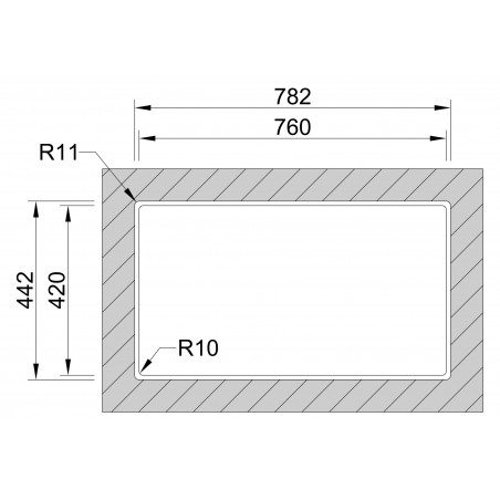 Kuchyňský dřez Sinks Box 780 FI 1,0 mm