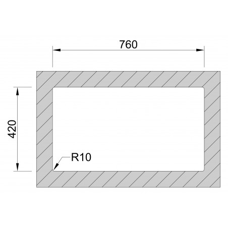 Kuchyňský dřez Sinks Box 780 FI 1,0 mm