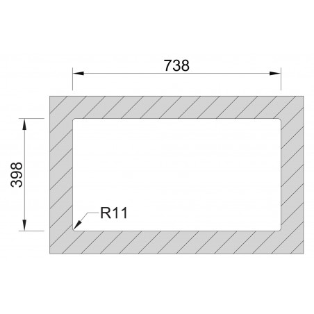 Kuchyňský dřez Sinks Box 780 FI 1,0 mm