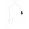 Kuchyňská baterie Schock Talia.120 Nerez