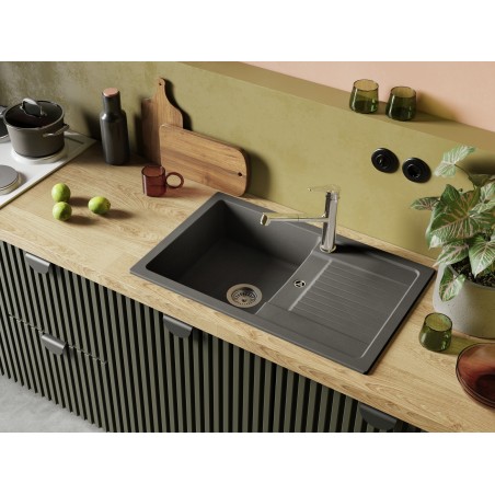 Kuchyňský dřez Schock Lima D-100S Nero, spodní montáž