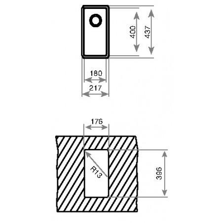 Kuchyňský dřez Teka BE Linea RS15 18.40 X Nerez