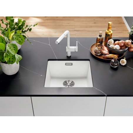 Kuchyňský dřez Blanco Subline 400-U Bílá soft, bez příslušenství