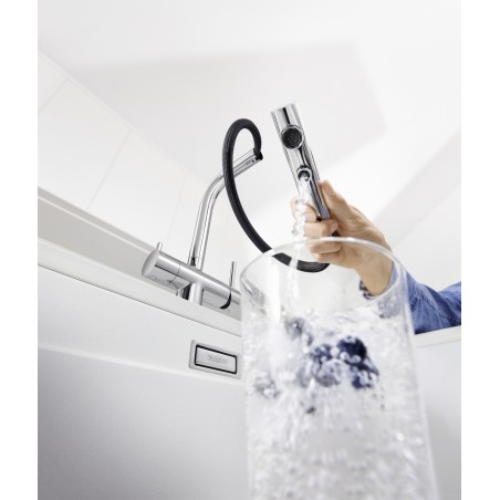 Kuchyňská baterie Blanco FONTAS-S II Filter Satin Platinum