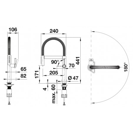 Kuchyňská baterie Blanco Culina-S II Mini Sensor PVD Steel