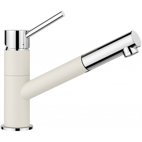 Kuchyňská baterie Blanco Kano-S Bílá soft/chrom, beztlaková