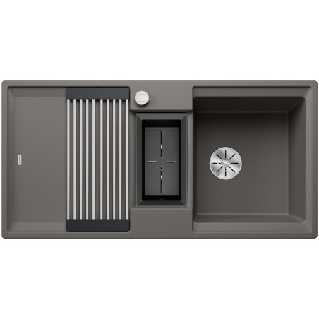 Kuchyňský dřez Blanco Adira 6 S Šedá vulkán, s mřížkou a miskou