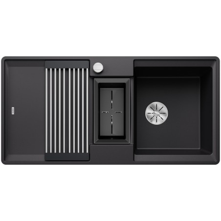 Kuchyňský dřez Blanco Adira 6 S-F Černá, s mřížkou