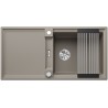 Kuchyňský dřez Blanco Adira XL 6 S-F Tartufo, s mřížkou