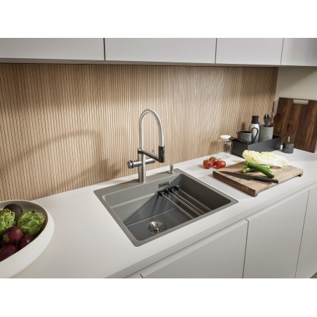 Kuchyňský dřez Blanco Etagon 6-F Bílá soft, s pojezdy