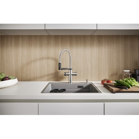 Kuchyňský dřez Blanco Etagon 6-F Černá, s pojezdy