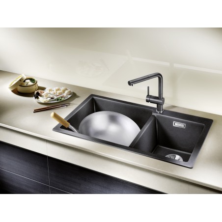 Kuchyňský dřez Blanco Pleon 9 Šedá vulkán, levý