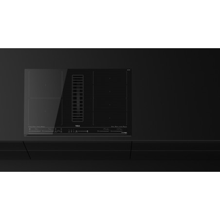 Indukční varná deska s integrovany?m odsavačem par Teka AFF 87601 MST BK Černá
