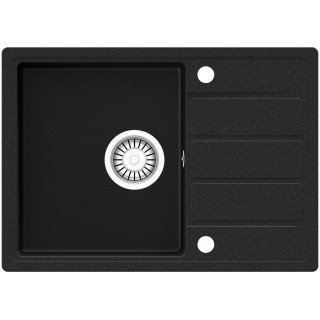 Kuchyňský dřez Teka Comfor 45 S-TQ 1B 1D Černá metalická