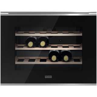 Vinotéka Franke Mythos FMY 24 WCR N XS Černé sklo/nerez