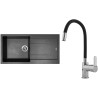 Set Sinks G15374 (dřez Amanda 990 Metalblack 74 + baterie Flexia lesklá) Set Sinks G15374 (dřez Amanda 990 Metalblack 74 + baterie Flexia lesklá)