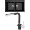 Set Sinks G16874 (dřez Amanda 860 DUO Metalblack 74 + baterie Mix 3 P Metalblack 74) Set Sinks G16874 (dřez Amanda 860 DUO Metalblack 74 + baterie Mix 3 P Metalblack 74)