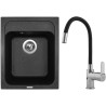 Set Sinks G8130 (dřez Classic 400 Granblack 30 + baterie Flexia lesklá)