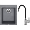 Set Sinks G8572 (dřez Cube 410 Titanium 72 + baterie Flexia lesklá)