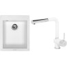 Set Sinks G8828 (dřez Cube 410 Milk 28 + baterie Mix 3 P Milk 28)