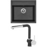 Set Sinks G9274 (dřez Solo 560 Metalblack 74 + baterie Mix 3 P Metalblack 74)