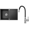 Set Sinks G7030XC (dřez Grande 800 XC Granblack 30 + baterie Flexia lesklá)