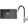 Set Sinks G14172 (dřez Ultima 860 XXL Titanium 72 + baterie Flexia lesklá)