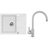 Set Sinks G1628XC (dřez Linea 600 XC Milk 28 + baterie Vitalia Milk 28)
