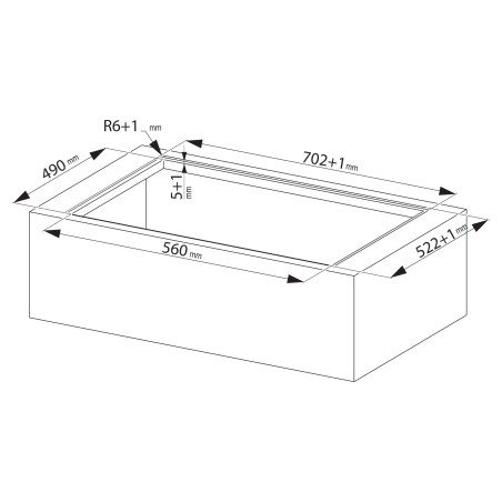 Odsavač par s indukční deskou Franke Smart 2Gether Black Lines FSM 7081 HI Černé sklo, pro vnější odtah