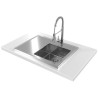 Kuchyňský dřez Alveus Luxal 30 pravý, zvednutý lem