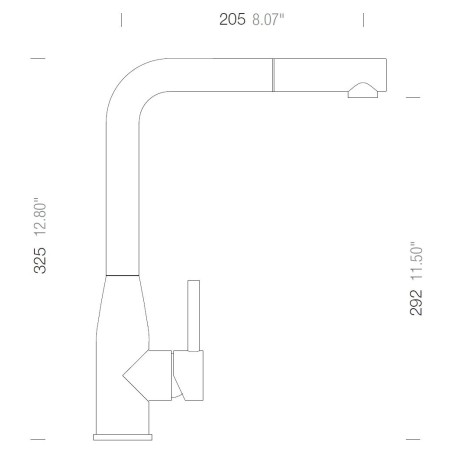 Kuchyňská baterie Schock Keto.120 Gunmetal brushed