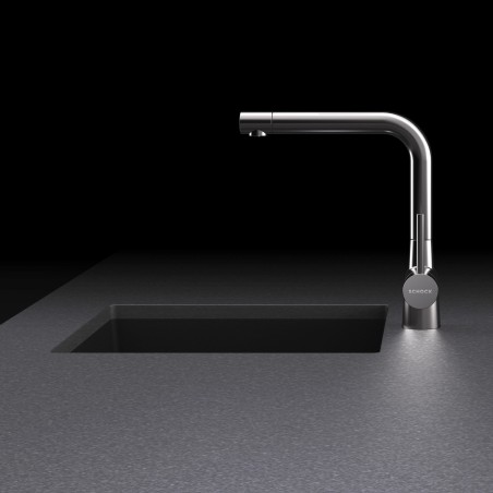 Kuchyňská baterie Schock Laios Gunmetal brushed