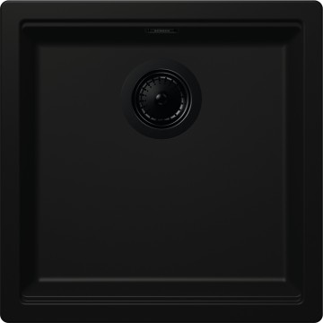 Kuchyňský dřez Schock Kiruna N-100 AllBlack Night, horní montáž