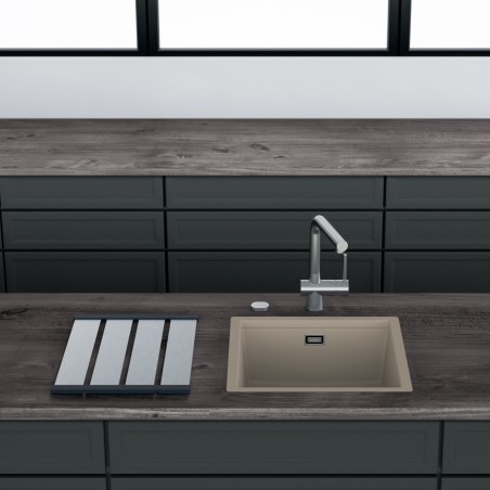 Kuchyňský dřez Schock Kiruna N-100 AllBlack Night, montáž do roviny