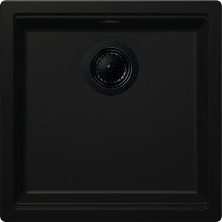 Kuchyňský dřez Schock Kiruna N-100 AllBlack Night, spodní montáž