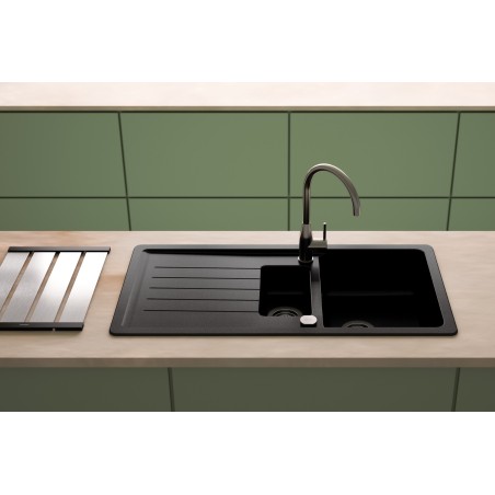 Části dřezu v provedení Gunmetal brushed, Schock 400065GUB Části dřezu v provedení Gunmetal brushed, Schock 400065GUB