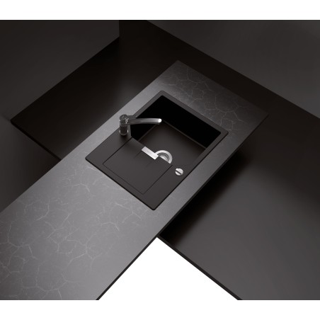 Kuchyňský dřez Schock Manhattan D-100S Onyx, spodní montáž