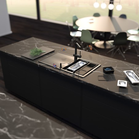 Kuchyňský dřez Schock Tia D-100L Stone, horní montáž