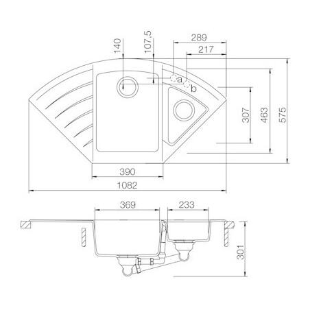 Kuchyňský dřez Schock Lotus C-150 Magma, spodní montáž