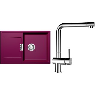 Set Schock S7-8 (dřez Mono D-100 Berry + baterie Epos Chrom)