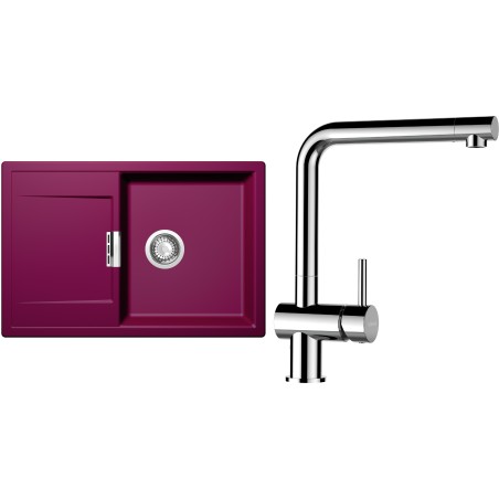 Set Schock S7-8 (dřez Mono D-100 Berry + baterie Epos Chrom)