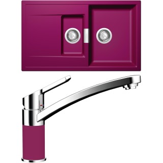 Set Schock S8-3 (dřez Mono D-150 Berry + baterie SC-90 Berry)