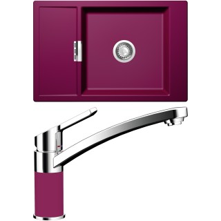 Set Schock S5-3 (dřez Mono D-100XS Berry + baterie SC-90 Berry)