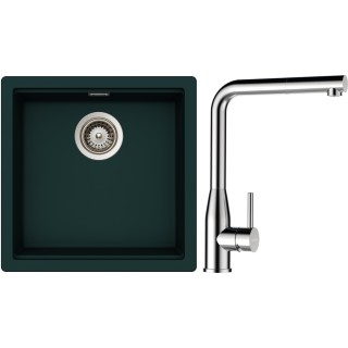 Set Schock S27-17 (dřez Kiruna N-100 Ivy + baterie Keto.120 Masivní nerezová ocel + komponenty...