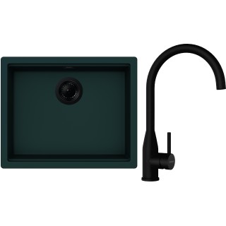 Set Schock S28-1 (dřez Kiruna N-100L Ivy + baterie Kavus Puro + komponenty Puro)