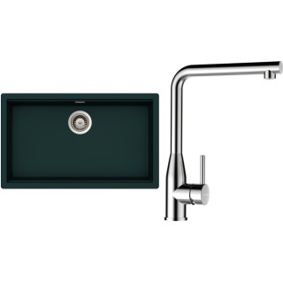 Set Schock S29-12 (dřez Kiruna N-100XL Ivy + baterie Keto Masivní nerezová ocel + komponenty Nerez)