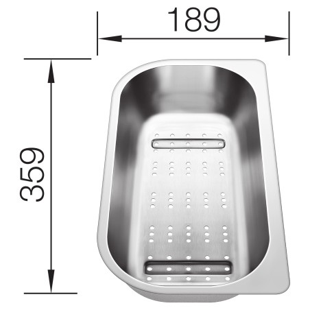 Miska Blanco 221132, nerez, pro dřezy Livit 6 S Miska Blanco 221132, nerez, pro dřezy Livit 6 S