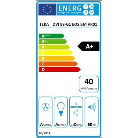 Komínový odsavač par Teka DVI 98-G1 EOS BM Matná černá Komínový odsavač par Teka DVI 98-G1 EOS BM Matná černá